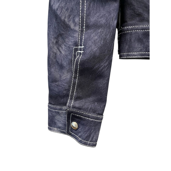 Vintage Y2K Dina Bar-El Pants Blazer Set Denim Blue Size Medium Tie Front Pants - Picture 5 of 12